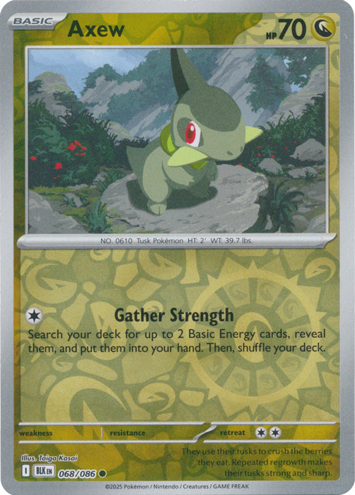 Axew - 068/086 - Common - Reverse Holo