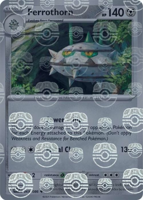 Ferrothorn (Master Ball Pattern) - 069/086 - Uncommon