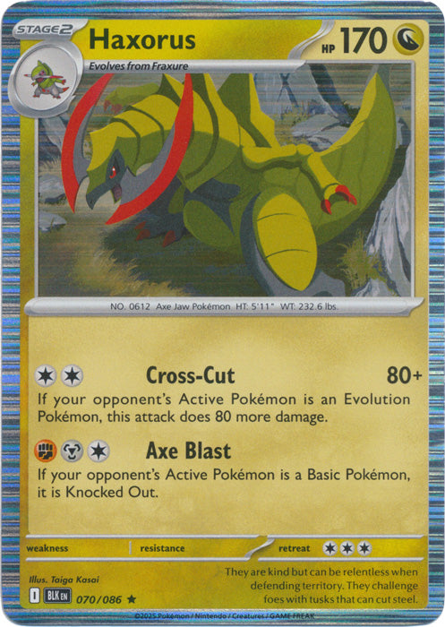 Haxorus - 070/086 - Rare