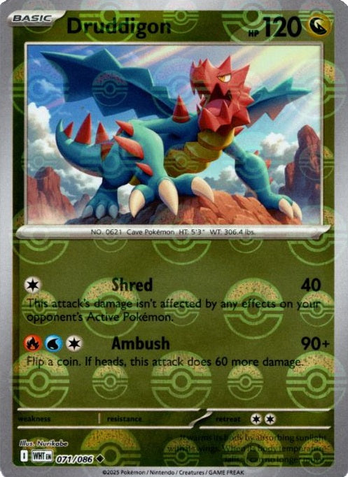 Druddigon (Poke Ball Pattern) - 071/086 - Uncommon