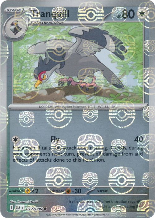 Tranquill (Master Ball Pattern) - 072/086 - Common