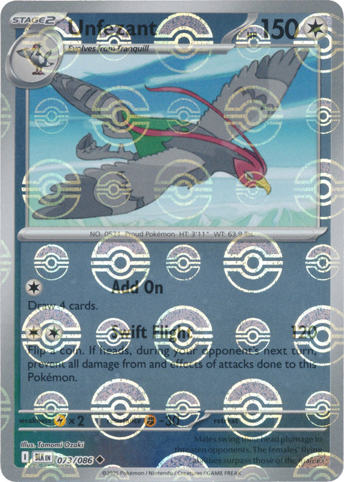 Unfezant (Poke Ball Pattern) - 073/086 - Uncommon
