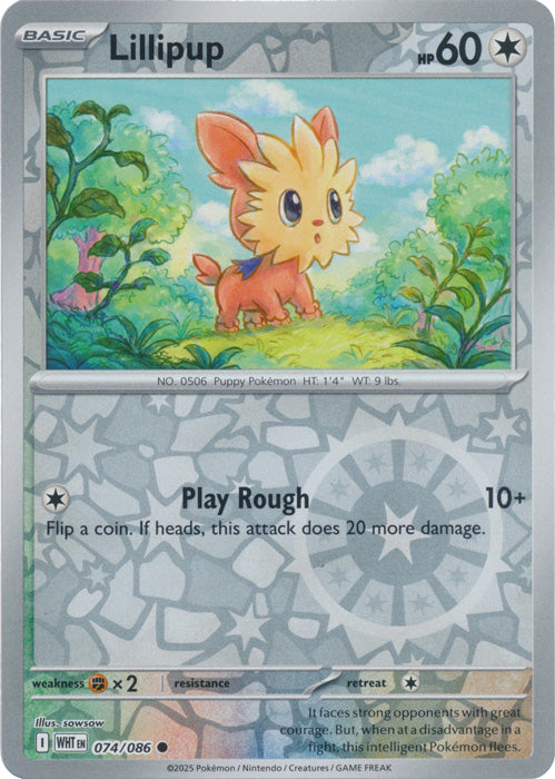 Lillipup - 074/086 - Common - Reverse Holo
