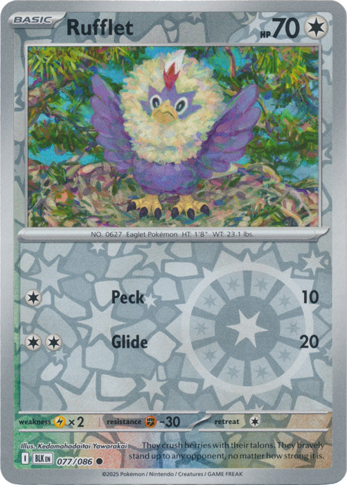 Rufflet - 077/086 - Common - Reverse Holo