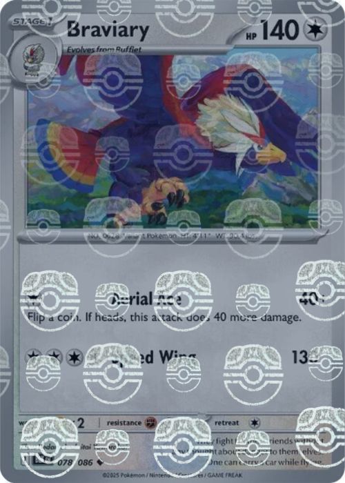Braviary (Master Ball Pattern) - 078/086 - Uncommon