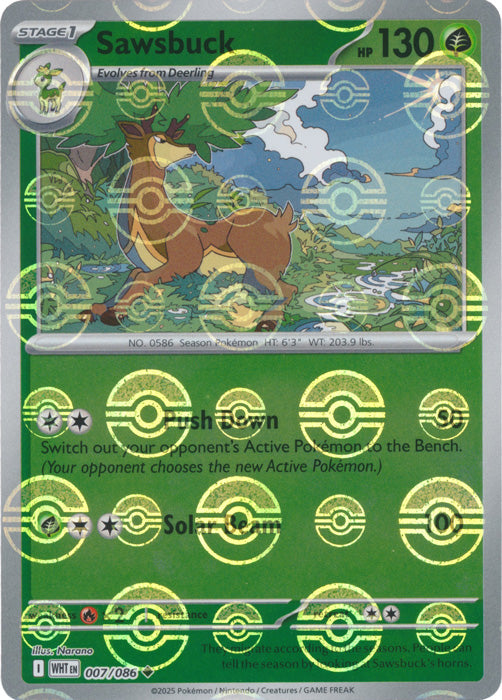Sawsbuck (Poke Ball Pattern) - 007/086 - Uncommon