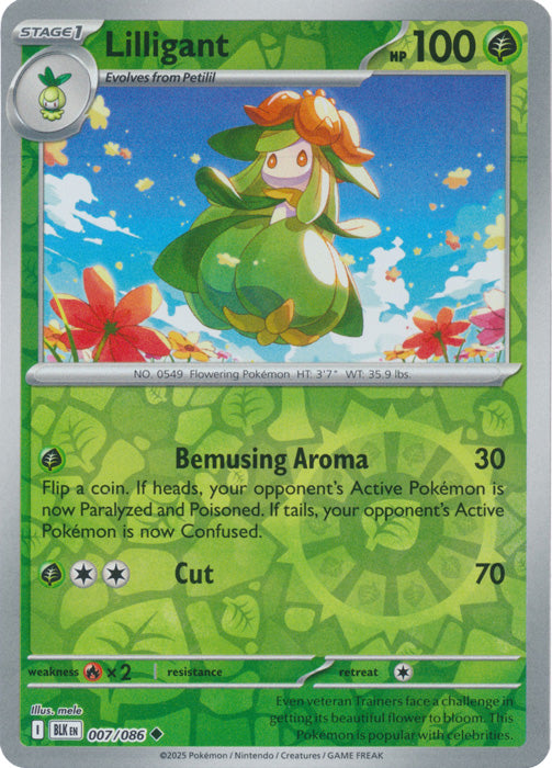 Lilligant - 007/086 - Uncommon - Reverse Holo