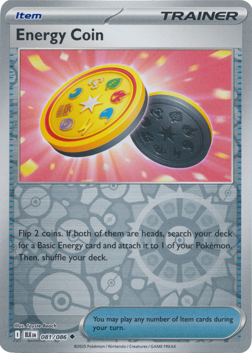 Energy Coin - 081/086 - Uncommon - Reverse Holo