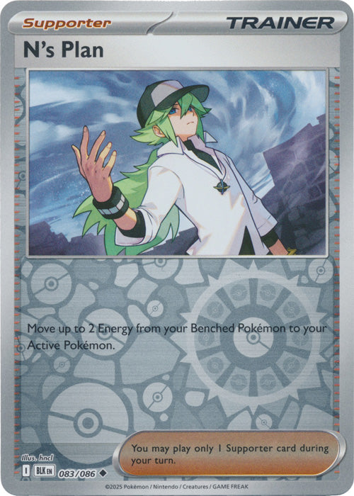 N's Plan - 083/086 - Uncommon - Reverse Holo