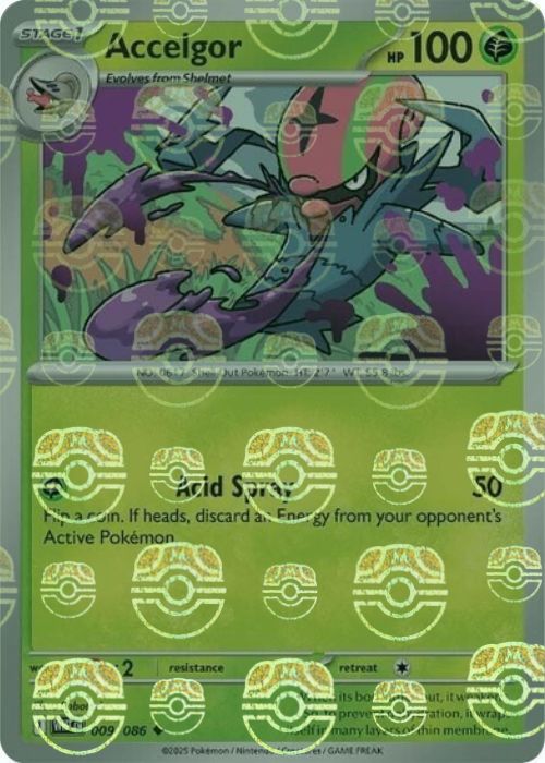 Accelgor (Master Ball Pattern) - 009/086 - Uncommon
