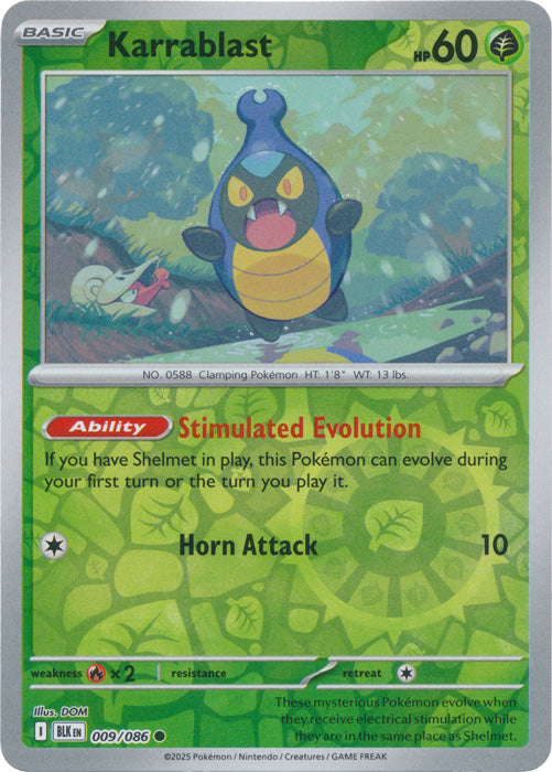 Karrablast - 009/086 - Common - Reverse Holo