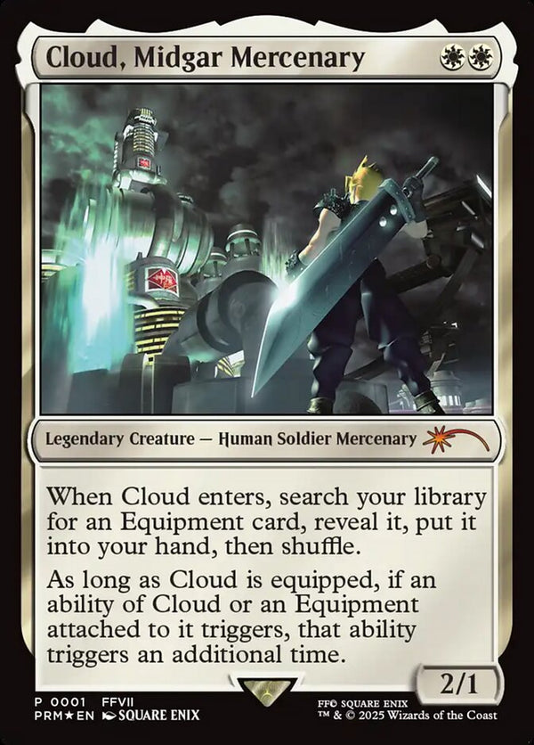 Cloud, Midgar Mercenary (Foil) (PMEI) (FFVII PRM 0001)