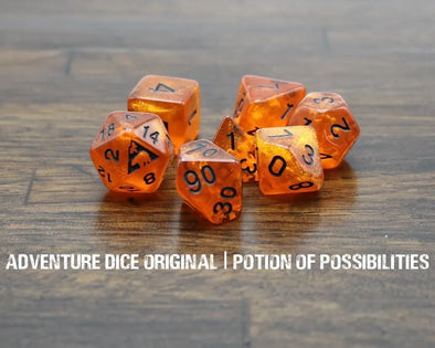 Adventure Dice - 7 Piece Set - Potion of Possibilities