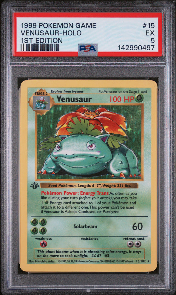 VENUSAUR (15) - POKEMON GAME - 1ST EDITION - HOLO - EX 5