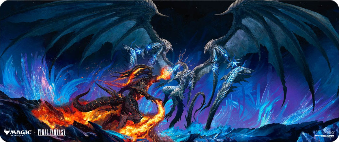 mtg playmats final fantasy Limited Edition Ultra Pro Playmat Sephiroth & Cloud MagicCon Vegas FINAL FANTASY provide a soft fabric play surface which helps protect cards during gameplay Ultra PRO: Black Stitched Playmat