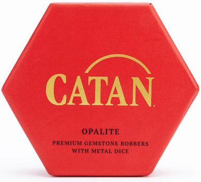 Catan - Premium Gemstone Robbers & Metal Dice Set: Opalite