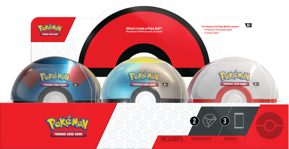 Pokemon - Poke Ball Tin Winter 2024 - Set of 6