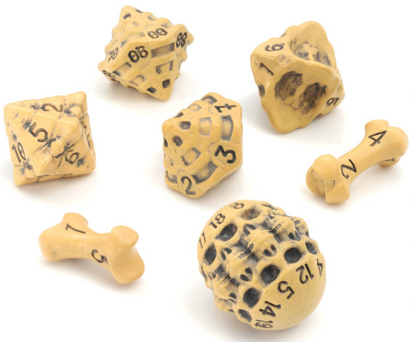 Skull & Bone 7-Die Set - Yellow