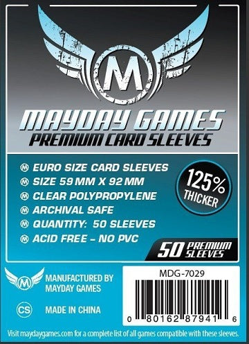 Mayday Games - 50ct - European Standard Premium - 59mm x 92mm