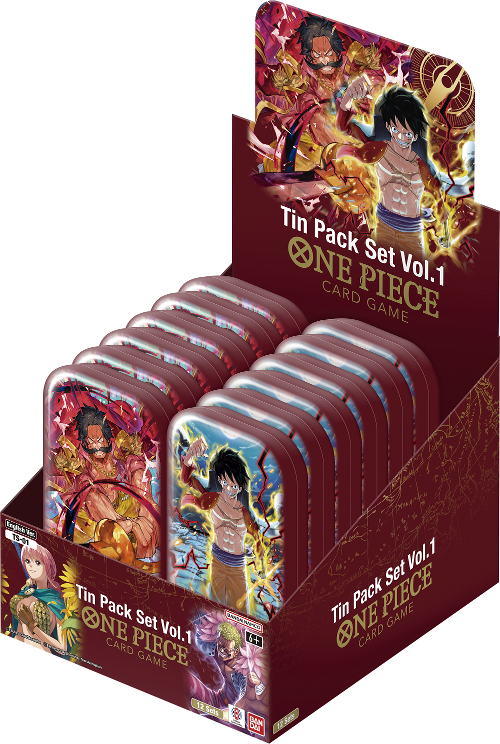 401 Games Canada - One Piece Card Game - TS01 Tin Pack Set Vol.1 Display 401 Games Canada - One Piece Card Game - TS01 Tin Pack Set Vol.1 Display