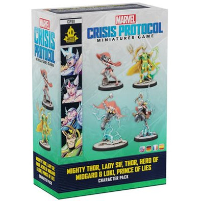 Marvel: Crisis Protocol - Mighty Thor, Lady Sif, Thor, Loki Character Pack