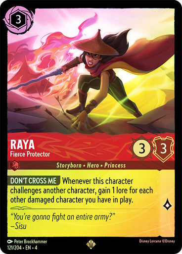 Raya (Fierce Protector) - 121/204 - Super Rare (Foil)