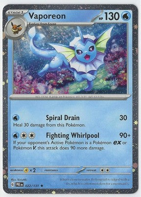 Vaporeon - 022/131 - Rare (Cosmos Holo)