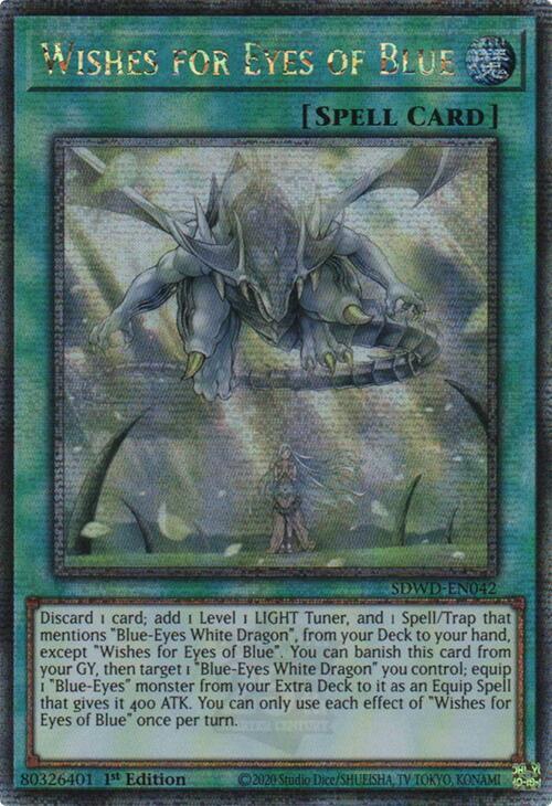 Wishes for Eyes of Blue - SDWD-EN042 - Quarter Century Secret Rare - 1st Edition