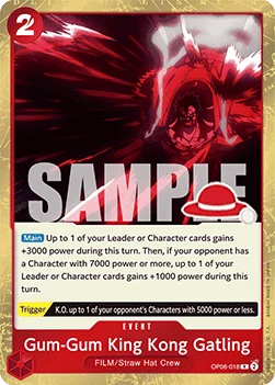 Gum-Gum King Kong Gatling (Luffy Deck) (LT-01 Reprint) - OP06-018 - Rare