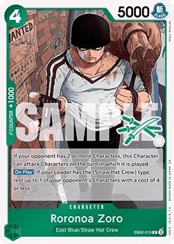Roronoa Zoro (Zoro Deck) (LT-01 Reprint) - EB02-019 - Rare