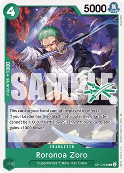 Roronoa Zoro (Zoro Deck) (LT-01 Reprint) - OP12-036 - Common