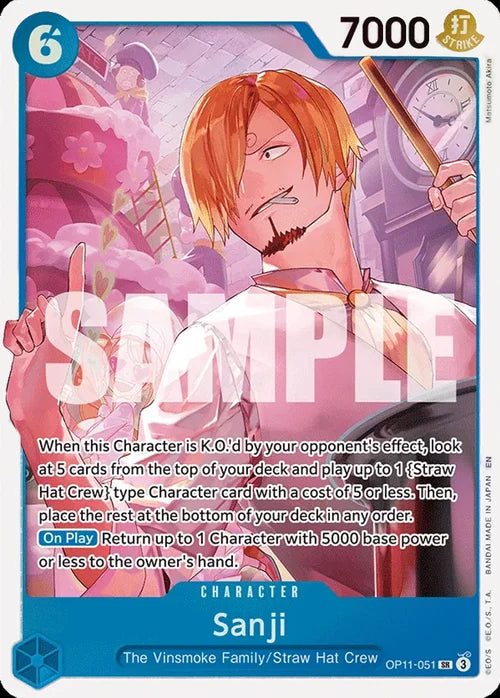 Sanji (Nami Deck) (LT-01 Reprint) (Non-Foil) - OP11-051 - Super Rare