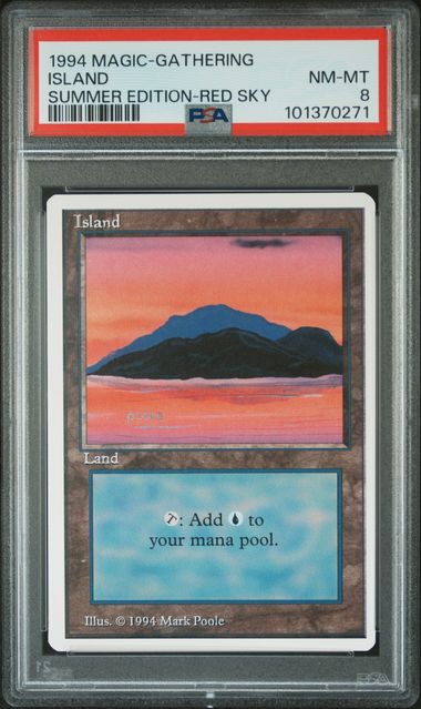 Island (A) - Summer Magic - PSA Graded 8 101370271