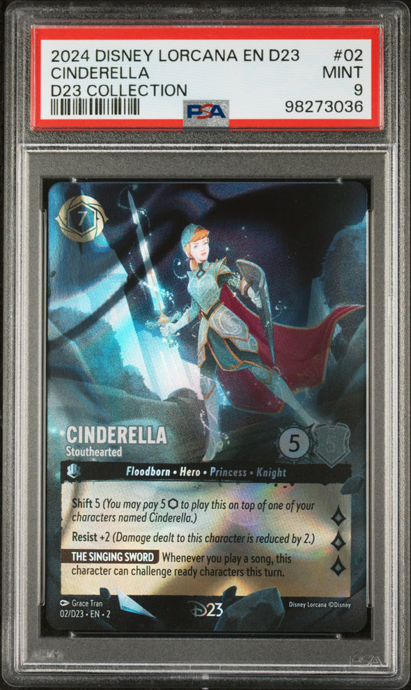 CINDERELLA (02) - DISNEY LORCANA EN D23-D23 EXPO PROMO - D23 COLLECTION - MINT 9