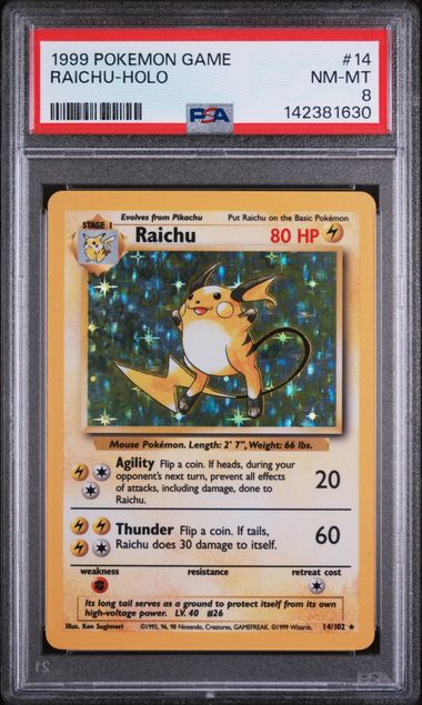 RAICHU (14) - POKEMON GAME - HOLO - NM-MT 8