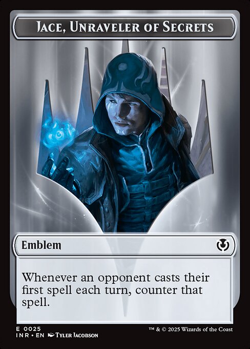 Human Wizard Token // Jace, Unraveler of Secrets Emblem (TINR)