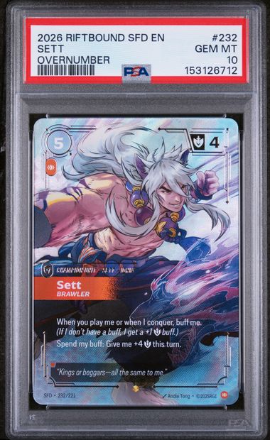 Sett #232 - Spiritforged - Overnumber - Gem MT 10