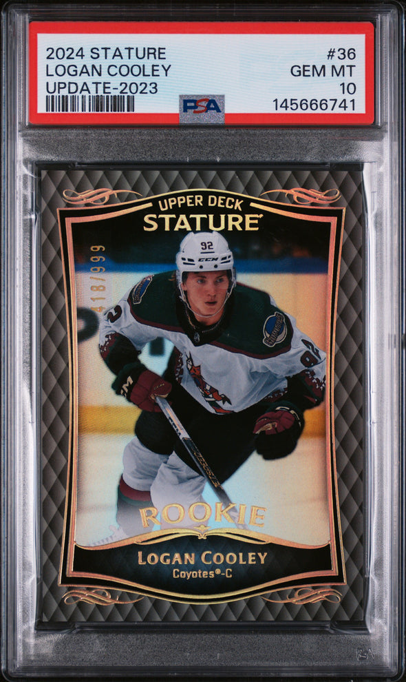LOGAN COOLEY (36) - UPPER DECK STATURE UPDATE - UPDATE-2023 - GEM MT 10