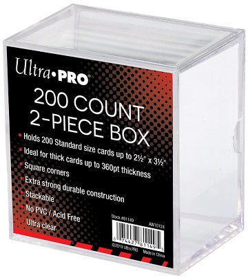 Ultra Pro - 2-Piece Card Storage Box - 200ct