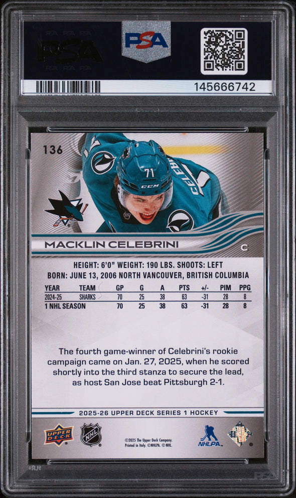 MACKLIN CELEBRINI (136) - UPPER DECK - DELUXE - NM-MT 8