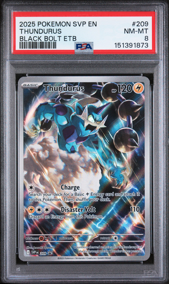 THUNDURUS (209) - POKEMON SVP EN-SV BLACK STAR PROMO - BLACK BOLT ETB - NM-MT 8