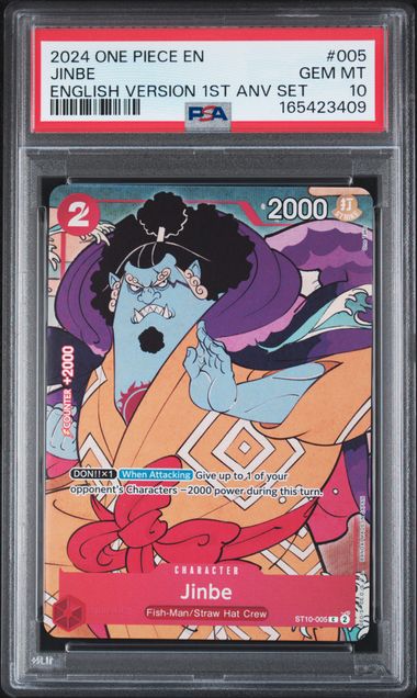Jinbe - English Version 1st Anniversary Set - GEM MINT 10
