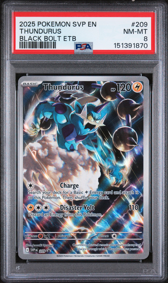 THUNDURUS (209) - POKEMON SVP EN-SV BLACK STAR PROMO - BLACK BOLT ETB - NM-MT 8