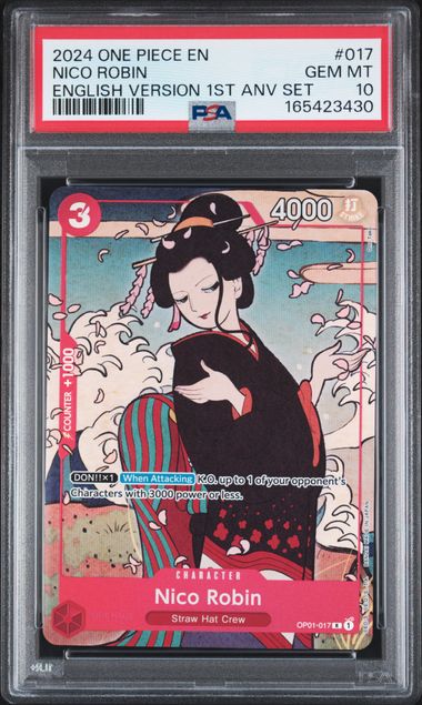 Nico Robin - English Version 1st Anniversary Set - GEM MINT 10