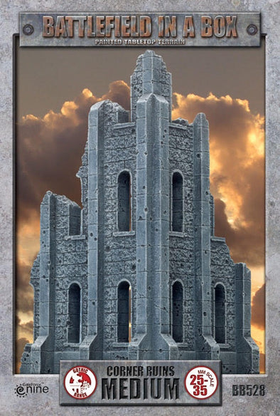Battlefield in a Box - Gothic Battlefields - Medium Corner Ruin available at 401 Games Canada