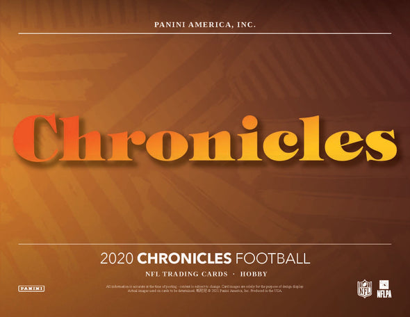 (INACTIVE) 2020 Panini Chronicles Football H2 Hybrid Box available at 401 Games Canada