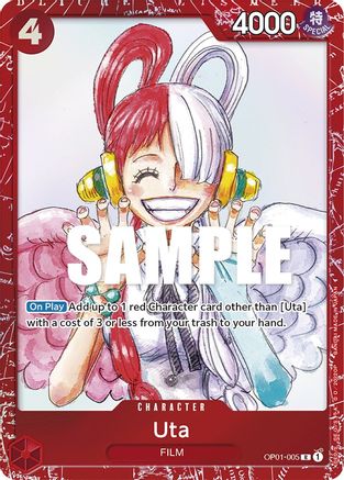 Uta (-ONE PIECE FILM RED Edition-) (Foil) - OP01-005 - Rare