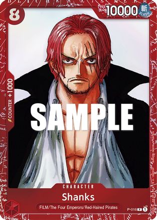 Shanks (-ONE PIECE FILM RED Edition-) (Foil) - P-016 - Promo