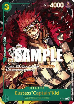 EustassCaptainKid (Store Championship Vol. 2 Winner) - P-003 - Promo