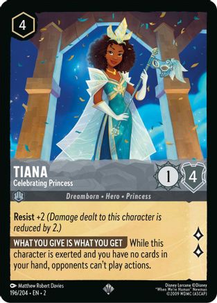 Tiana (Celebrating Princess) - 196/204 - Super Rare